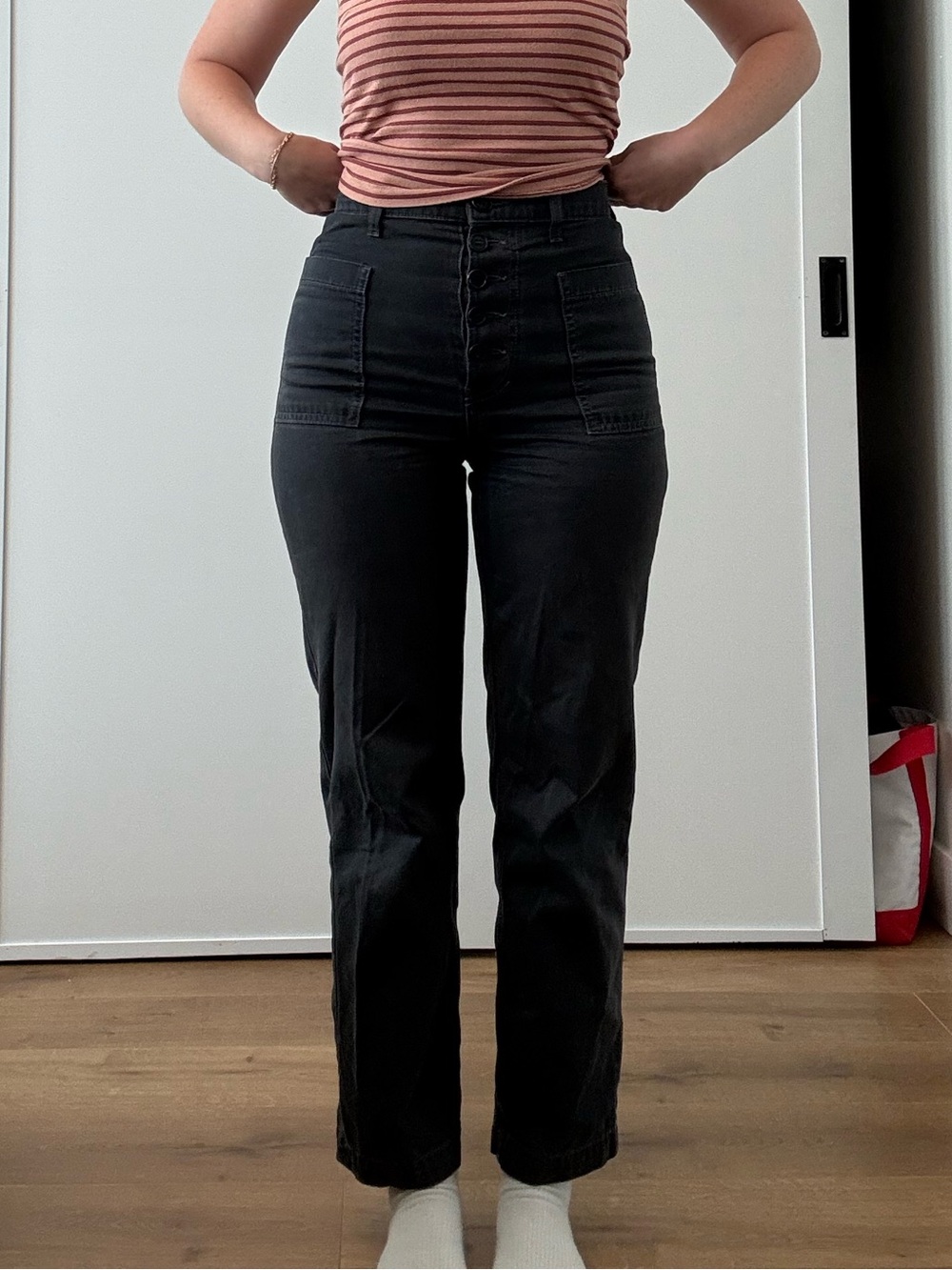 Reformation Alicia Navy Pant Size 25
